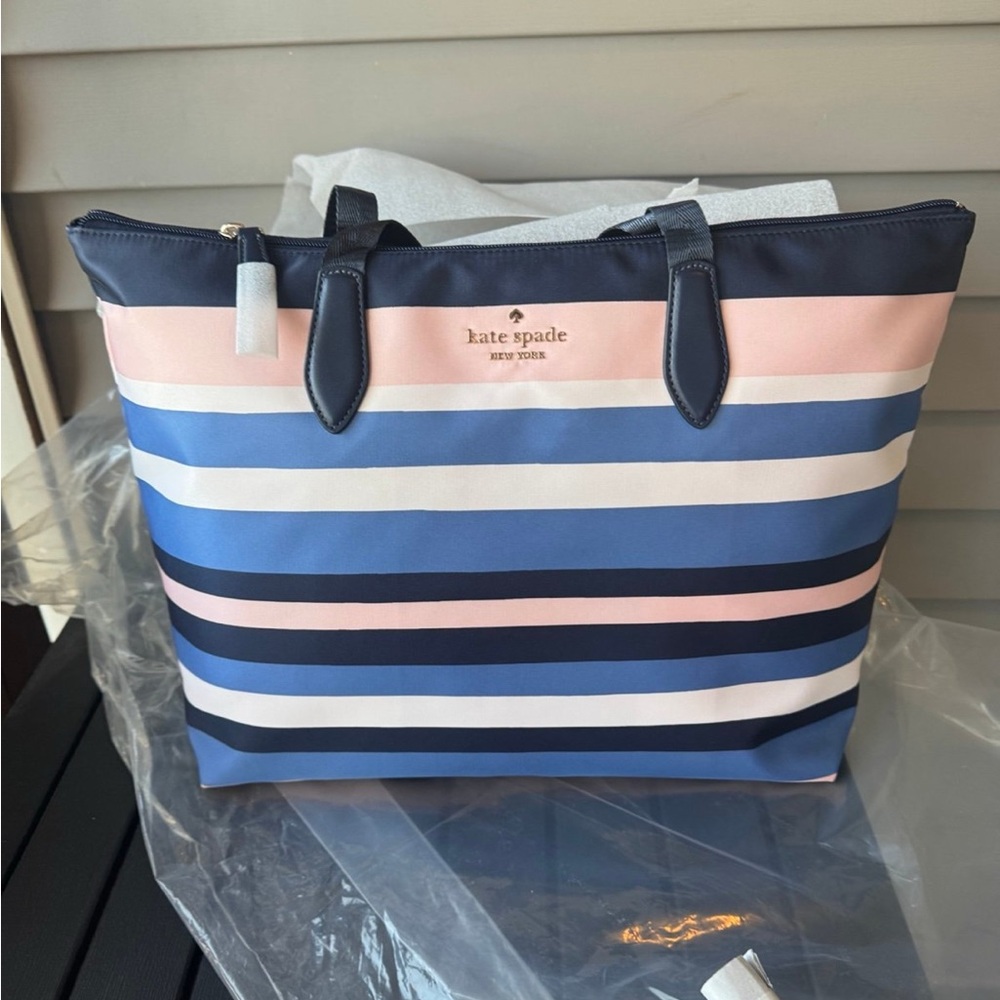 Kate Spade Multicolor Striped Weekender Bag